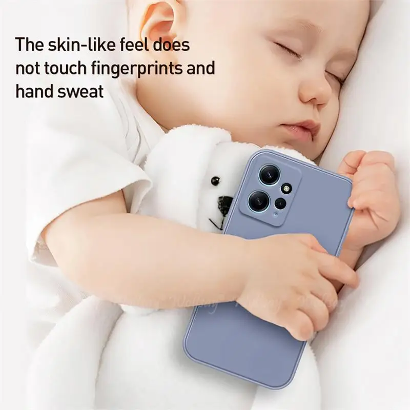 Para Xiaomi Redmi Note 12 funda de silicona líquida Protector de goma liso Redmi Note 12 Pro funda para Redmi Note 12 Pro Plus 12S - imagen 5