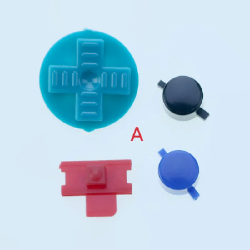 1/2 Juego de botones LR de plástico de colores, botones D y botones direccionales para reparación y reemplazo de accesorios para GB GBC GBP - imagen 2