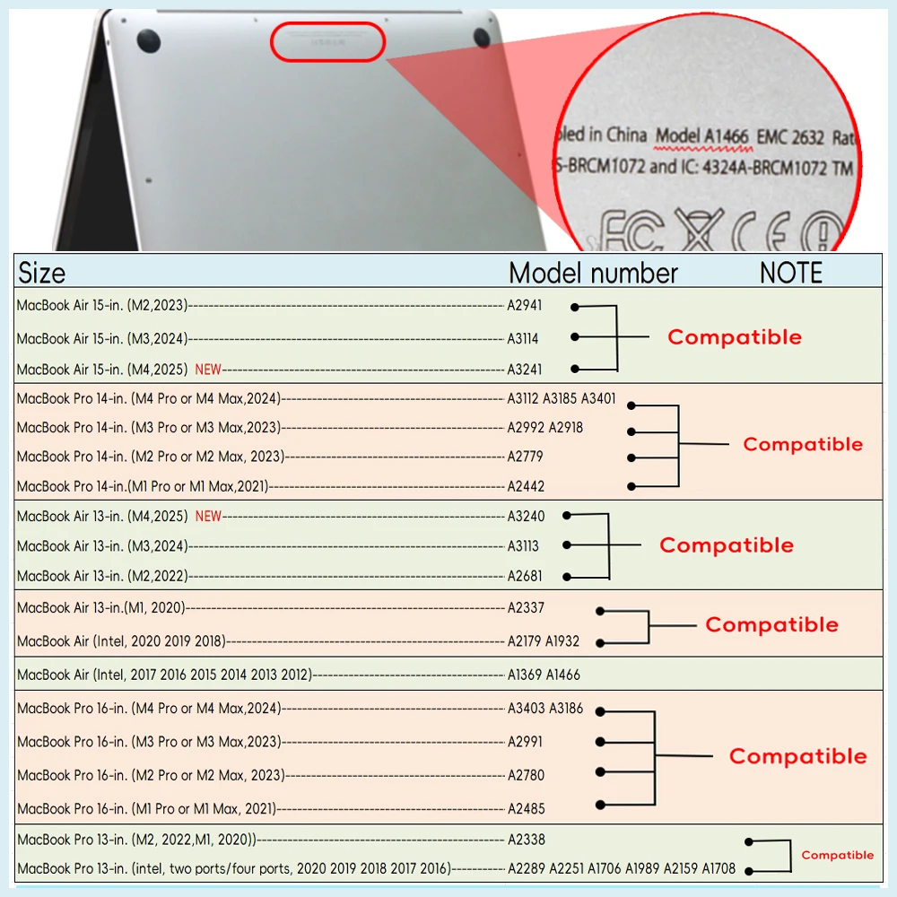 2025 M4 Funda de portátil para MacBook Air Pro 13 15,3 13,6 14,2 16 Funda Macbook Pro 16,2 Air 13,3 Funda M2 M3 ﻿ - imagen 2
