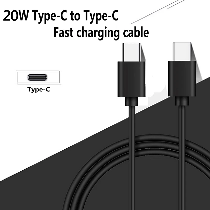 Cable de carga rápida tipo C a tipo C 20W PD para Apple Iphone15 Huawei Xiaomi Samsung tipo C accesorios de Cable de tejido línea de datos - imagen 2