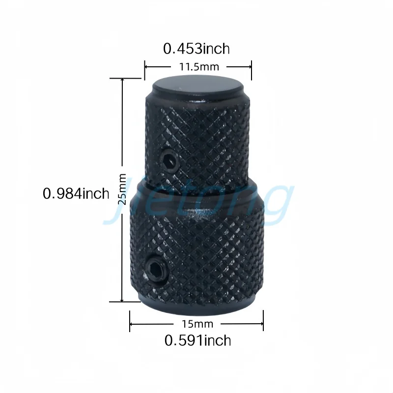 1 unidad EC11EBB24C03 tapas codificadoras de eje doble con potenciómetro de interruptor de botón 8 pines mango de 30 posiciones tapas de aleación de aluminio de 25mm - imagen 5