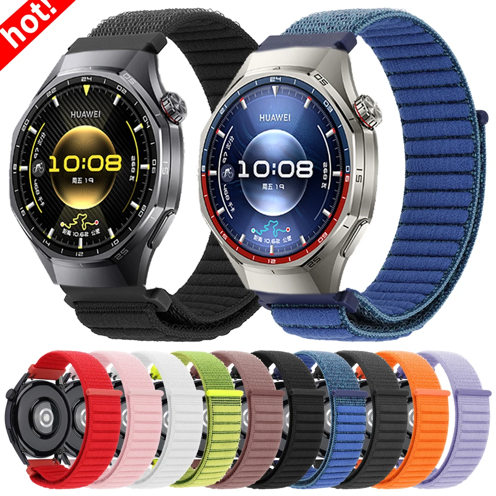 Correa de nailon de 22mm y 20mm para HUAWEI WATCH 5 46mm GT 6/GT6 Pro GT5 4 3 Runner, pulsera de repuesto para Garmin Venu4 3 2, banda deportiva