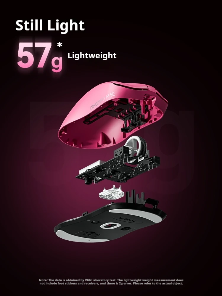 Ratón para juegos VGN Dragonfly F1SE E-Sports PAW3395 con batería de larga duración, ratón inalámbrico Bluetooth con conectividad de tres modos - imagen 5