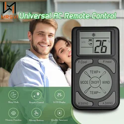 MRSVI Mini Control remoto Universal A/C Q58 controlador LCD para aire acondicionado controlador remoto portátil de bajo consumo de energía