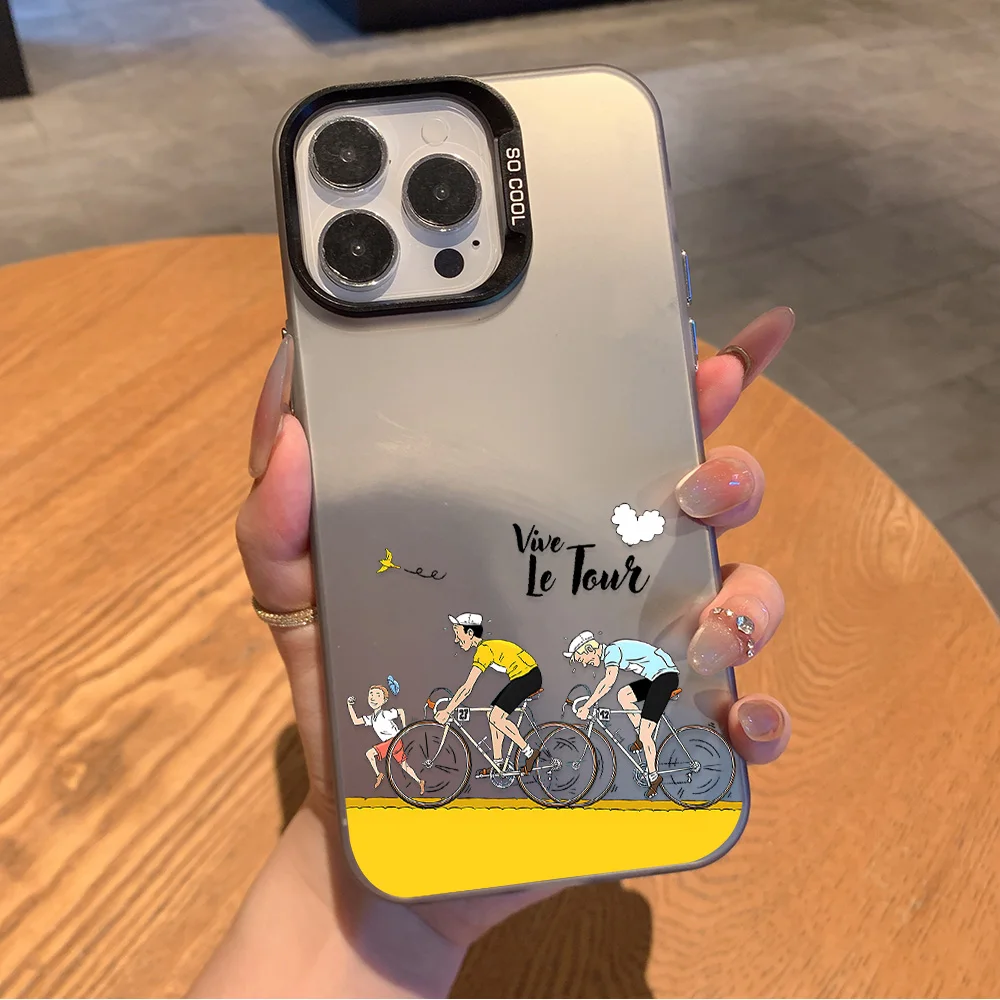 Funda De teléfono Tour De Francia para Samsung Galaxy S26 S25 S24 S23 S22 S21 S20 Note20 FE Ultra Edge Plus 4G 5G cubierta mate anticaída - imagen 3