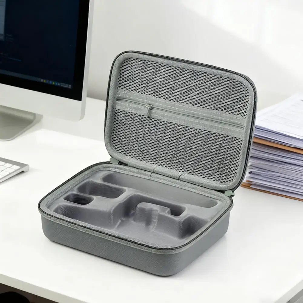 Para DJI OM 8 Estuche de transporte de viaje PU caja protectora impermeable bolso bolsa de almacenamiento portátil para DJI Osmo 8 organizador acceso O9A7 - imagen 4