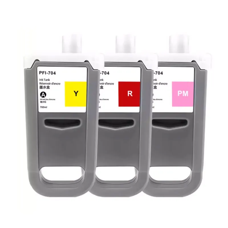 El cartucho de tinta PFI-704 PFI704 es adecuado para Canon iPF W8300 8310 8300s 8310s cartucho de tinta pigmentada para impresora de gran formato - imagen 3