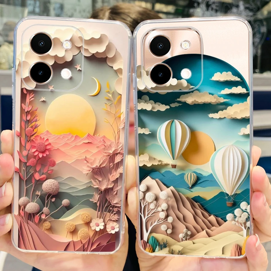 Funda de silicona blanda para Vivo Y28 4G, carcasa pintada con Gato Y Panda, V2352, 6,68 pulgadas - imagen 3