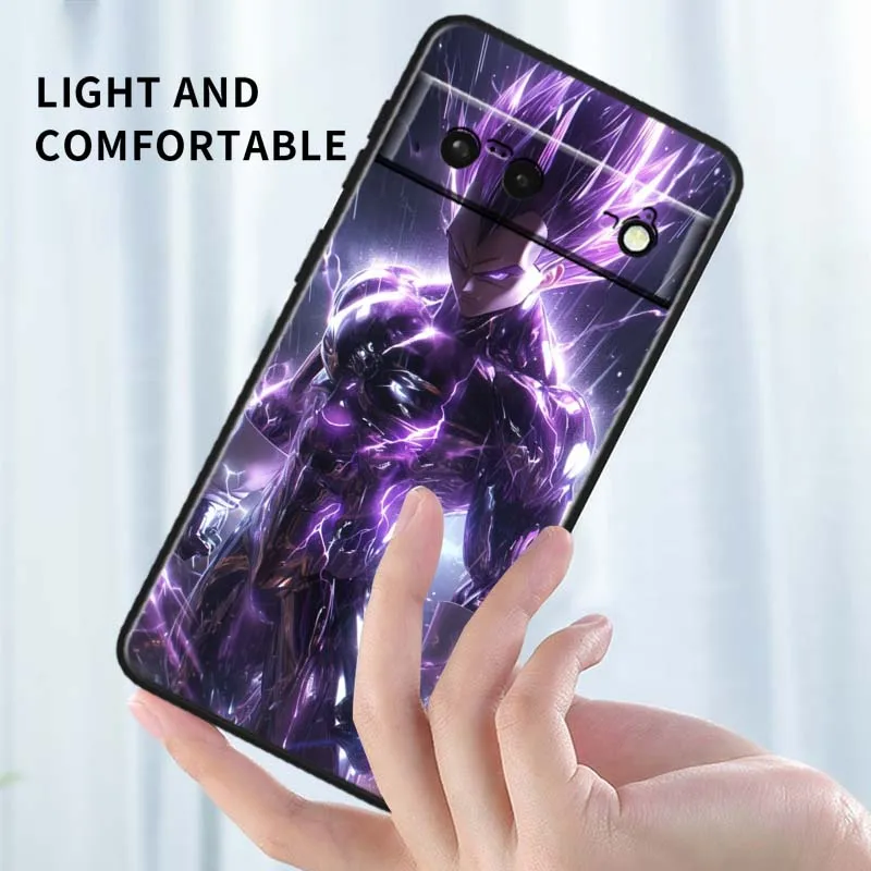 Funda de teléfono negra creativa d-dragon Ball Saiyan para Google Pixel 9 8 7 6 5 4 9a 8A 7a 6a 5A 4A 5XL XL Pro 5G - imagen 5