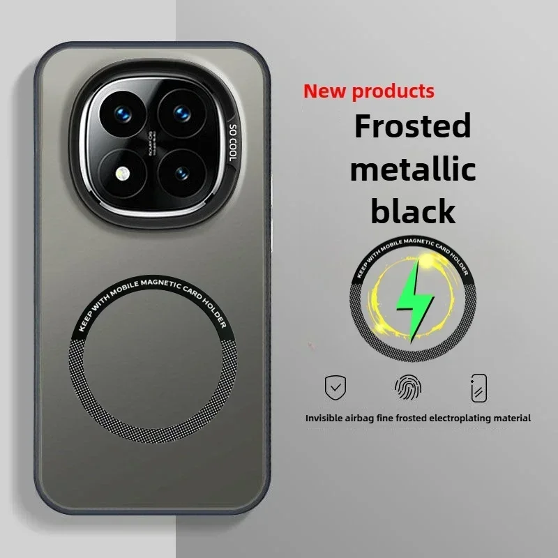 Para Redmi Note 15 Pro Plus funda mate para Magsafe funda dura de carga inalámbrica magnética para Xiaomi Redmi Note15pro 14 Pro + - imagen 5