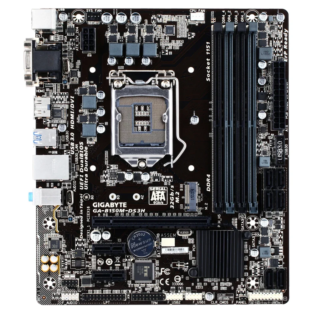 Gigabyte B150M DS3H placa base DDR4 de escritorio B150M B150 Socket LGA 1151 USB3.0 placa base - imagen 2