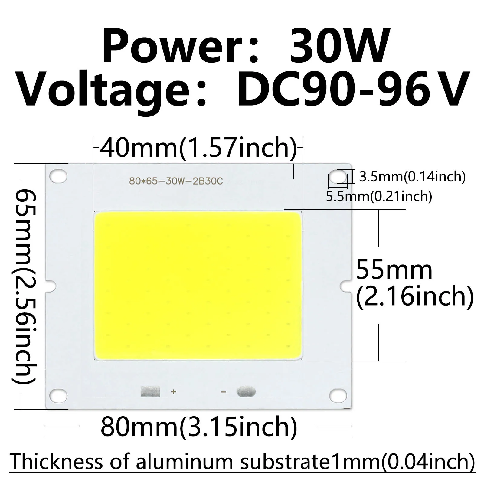 LED COB Lamp Bead 10W 20W 30W 50W 100W 150W 200W Flood Panel Light LED Bulb Spotlight Outdoor Chip Diode Square Lamp Cold White - imagen 2