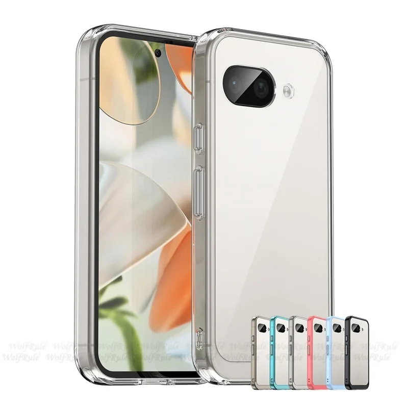 Para Google Pixel 9A funda Google Pixel 9A Capas a prueba de golpes parachoques trasero transparente Multicolor Fundas Google Pixe 9A