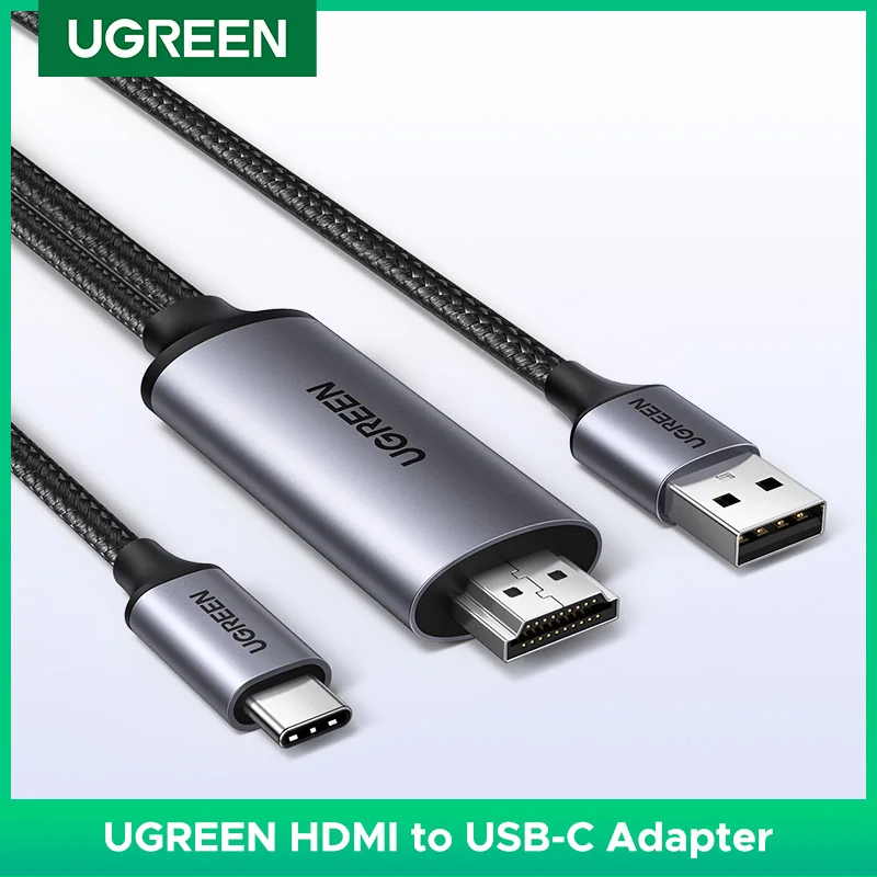 UGREEN HDMI a USB C Cable adaptador Audio Video pantalla 4K 60Hz HDR HDCP2.2 Dolby con fuente de alimentación USB para PS4/5 Switch Xbox PC