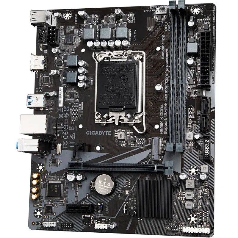 Gigabyte H610M-K D4 escritorio Original para Intel H610 DDR4 placa base LGA 1700 soporte 12400F 12400 i3 12100F - imagen 4