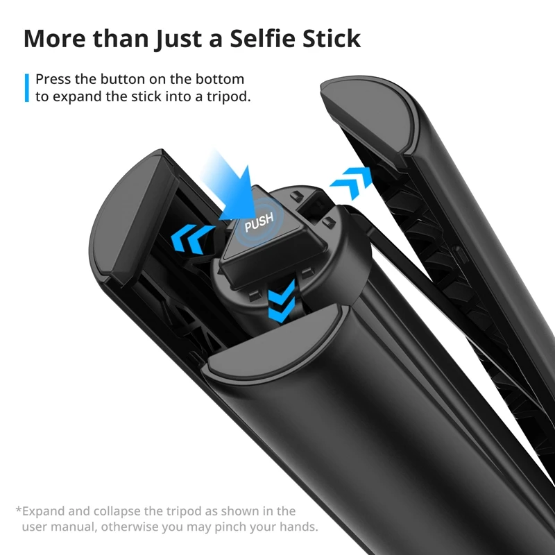 Ulanzi TT52 trípode/palo Selfie portátil de 1,5 m para Insta360/GoPro 28-150cm carga de 800g para transmisión en vivo grabación de vídeo Vlog - imagen 5