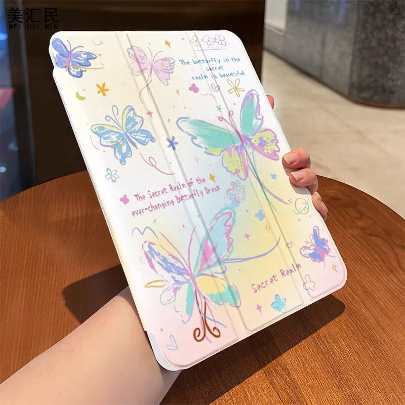 2025 nueva funda plegable 3 + Y para IPad 11th A16 Pro Air 13 11 M3 M2 M4 2025 12,9 "9 8 7 6 5 4 10 Th Mini 7 6 Funda a prueba de golpes - imagen 4