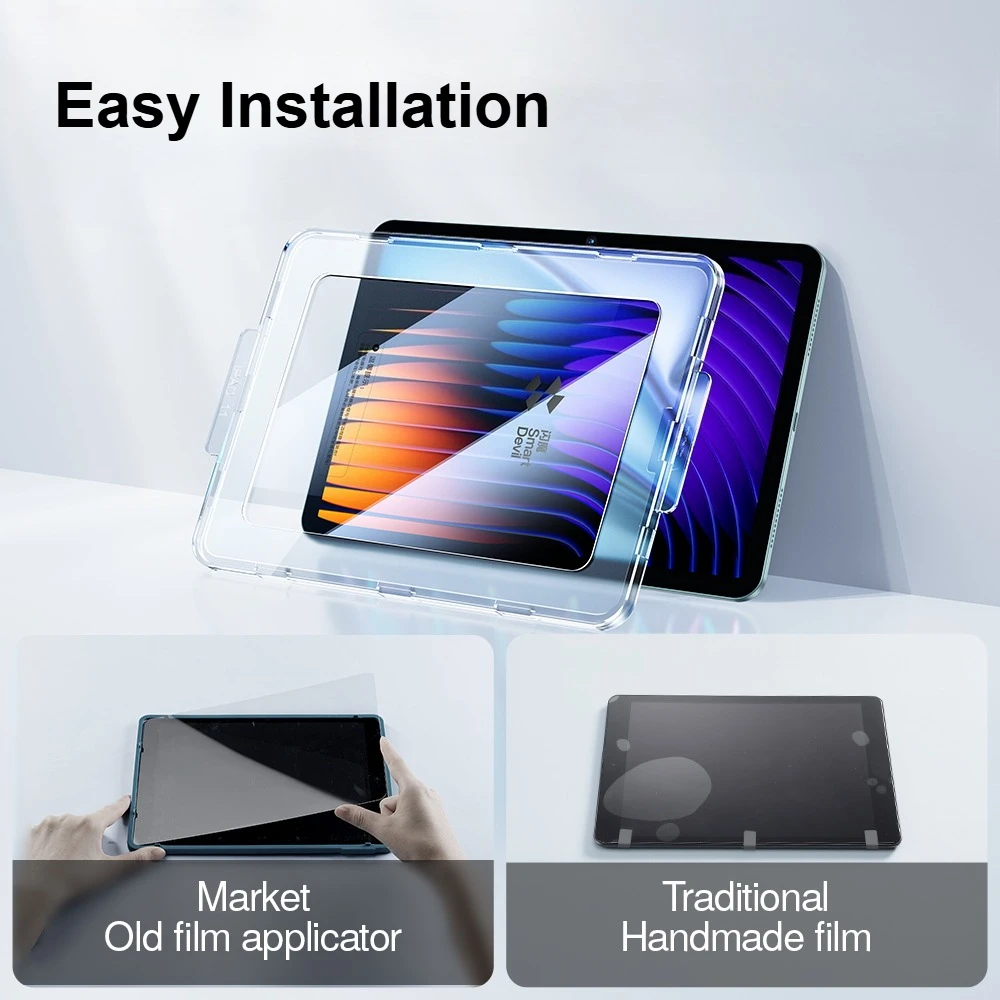 SmartDevil Película de vidrio templado para Xiaomi Pad 7 Pro 7 6S Pro HD Protector de pantalla transparente para Mi Pad 6 con instalación en segundos - imagen 4