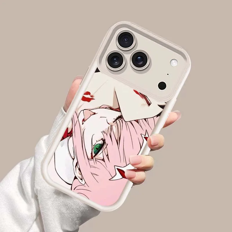 Zero Two Darling Cover para Apple iPhone 17 Air 16 16E15 14 13 12 11 X XR Pro Max Eye Ladder funda de teléfono - imagen 3