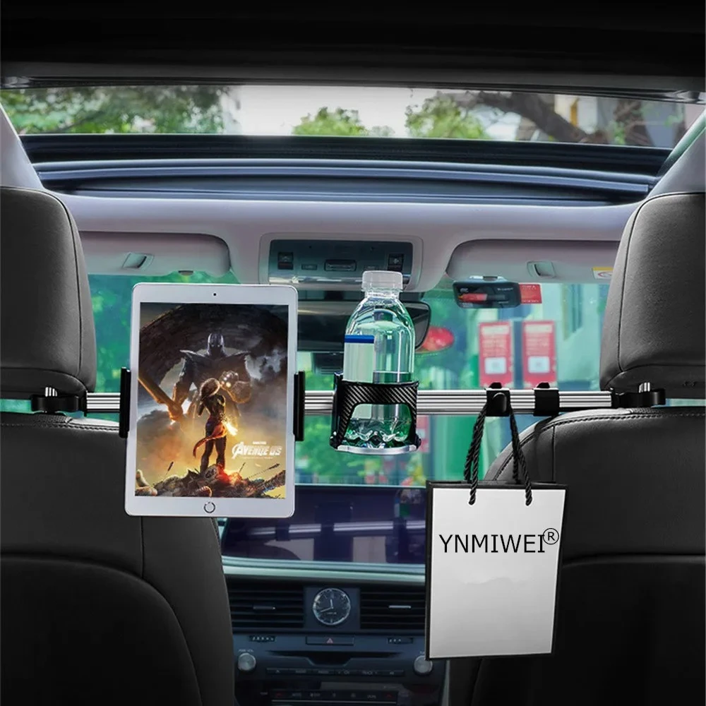 Soporte para tableta para reposacabezas de coche para IPad Pro 13 Air Mini Galaxy Tab Switch 5-13 pulgadas soporte antivibración para asiento trasero niños adultos viaje largo - imagen 2