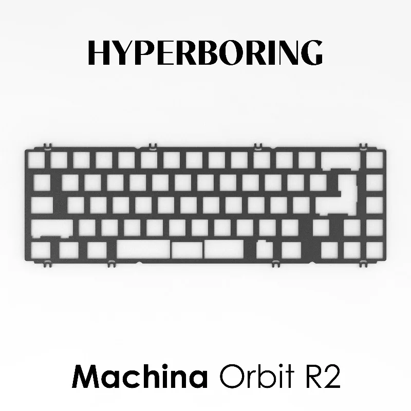 Placa de posicionamiento de teclado mecánico Machina Orbit R2, tablero de posicionamiento CF de aluminio PP para PC, accesorios de teclado de juego personalizados - imagen 2