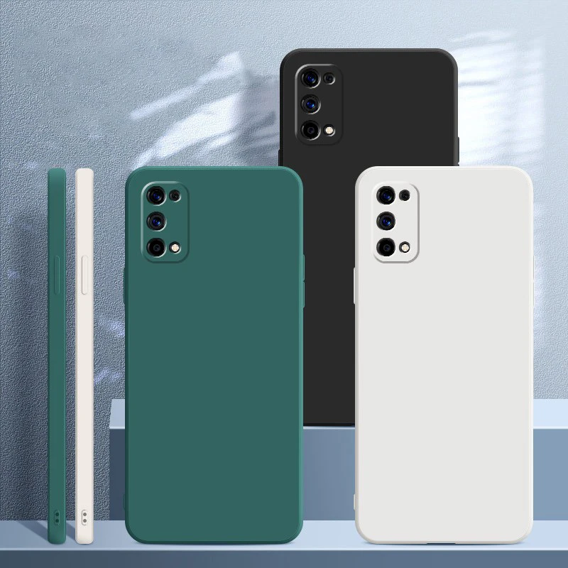 Funda de teléfono Original de lujo para Samsung Galaxy A31 A51 A71 A21S A22 funda protectora de cámara de silicona líquida cuadrada suave Fundas