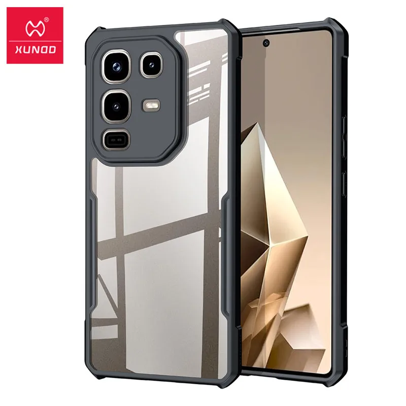Para Infinix Note 50, 50 Pro 4G funda XUNDD Airbags a prueba de golpes PC dura transparente + funda protectora de TPU para teléfono
