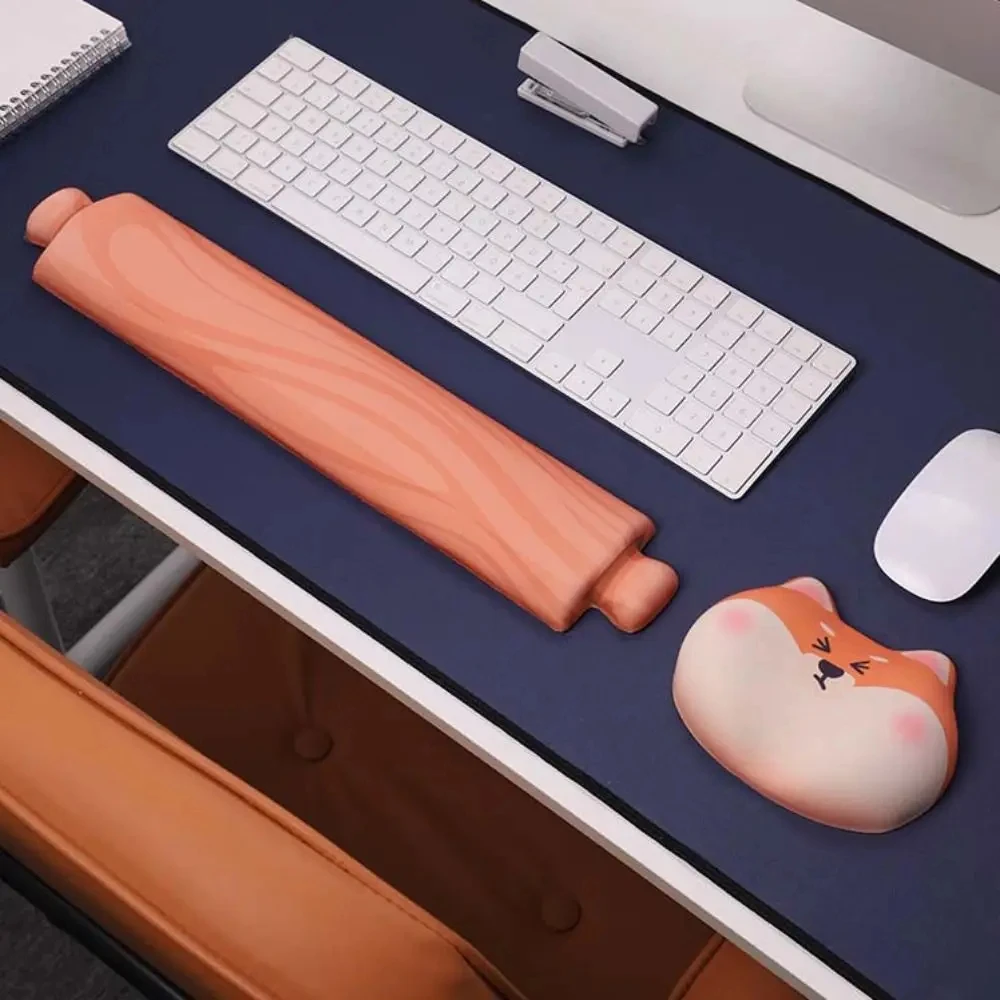 Almohadilla de muñeca para ratón de ordenador de oficina, cojín para codo de mano, Protector de muñeca Shiba Inu, almohada de muñeca para perro bonito, soporte para muñeca - imagen 2