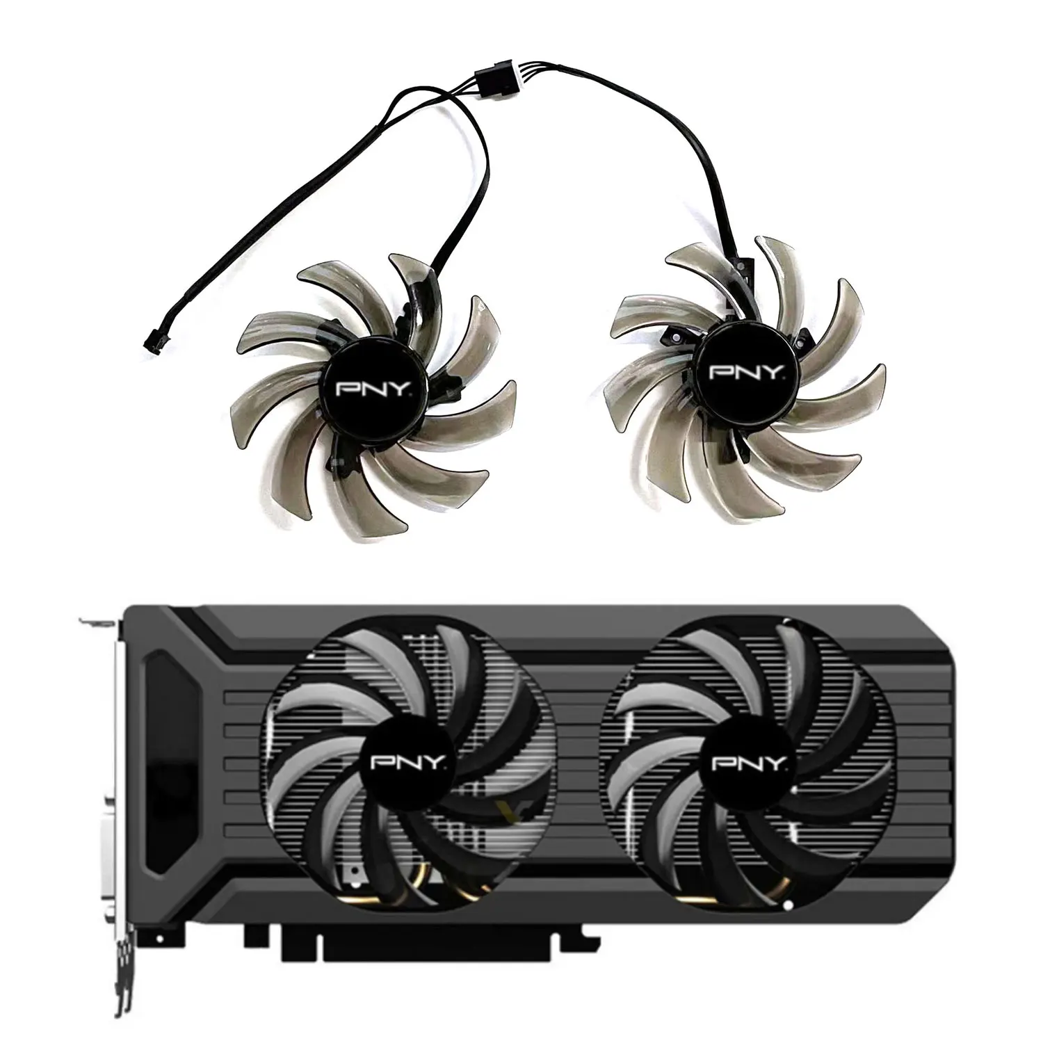 Nuevo ventilador GPU 85MM 4PIN DC 12V 0.4A GA91S2U GTX1060 1070TI para reemplazo de tarjeta gráfica PNY Geforce GTX1060 1070ti V2