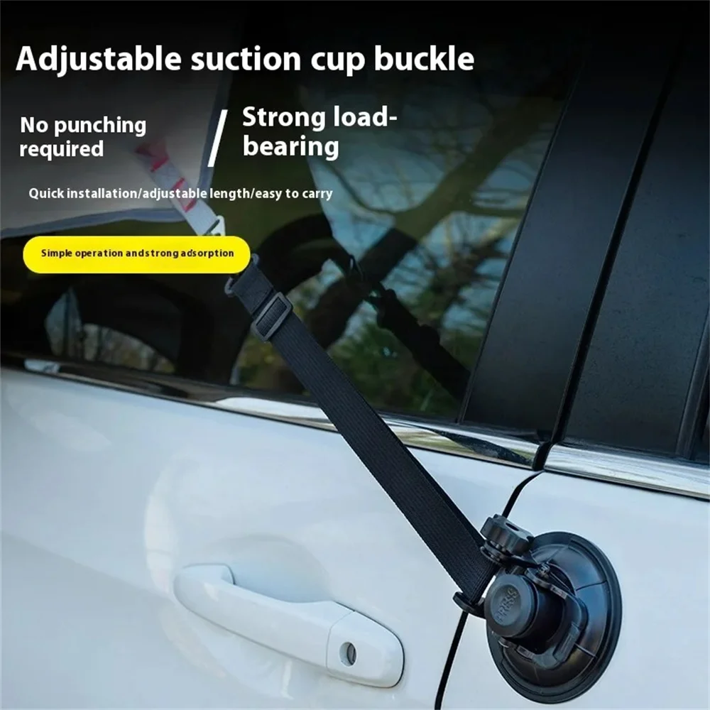 4PCS Universal Strong Car Suction Cup Hook Outdoor Tent Securing Hook Heavy Duty Tie Down Camping Canopy Awning Tarp Carabiner - imagen 5