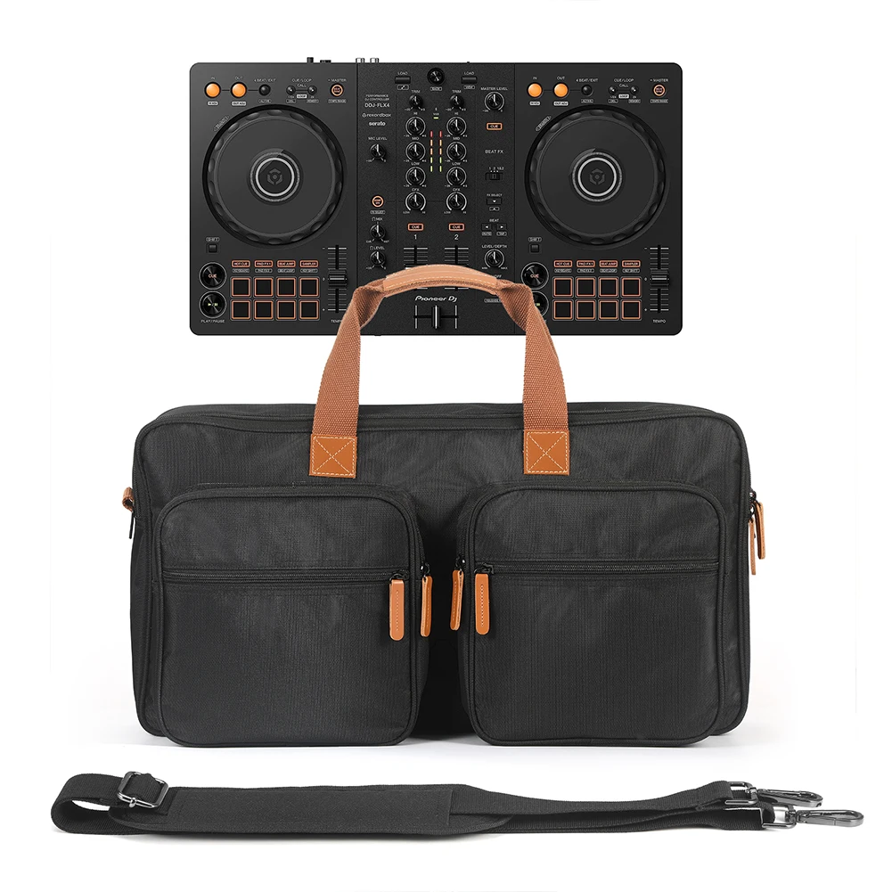 Bolsas de almacenamiento acolchadas para controlador de DJ, funda protectora portátil resistente a los arañazos, con correa, para Pioneer DJ DDJ-FLX4 DDJ-REV1 - imagen 4