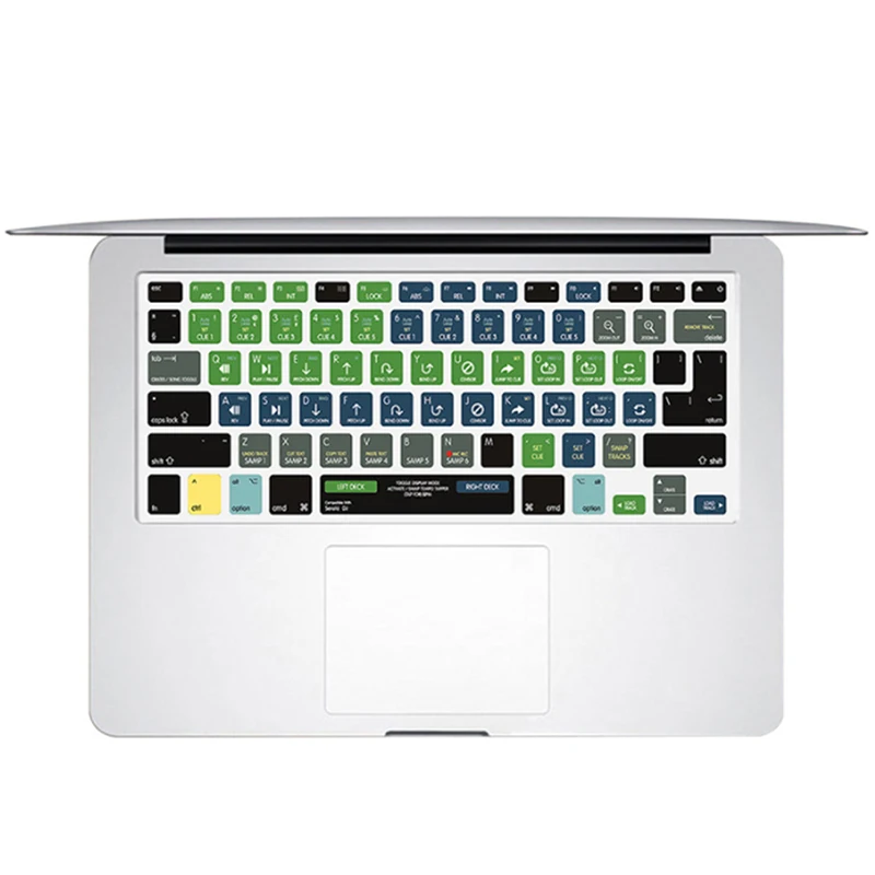 English Silicone Shortcuts Hotkey Keyboard Cover Skin For 13