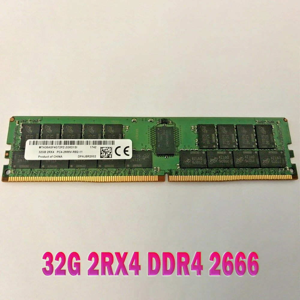 1 Uds RAM 32GB PC4-2666V memoria MTA36ASF4G72PZ-2G6D1SI 32G 2RX4 DDR4 2666 - imagen 2