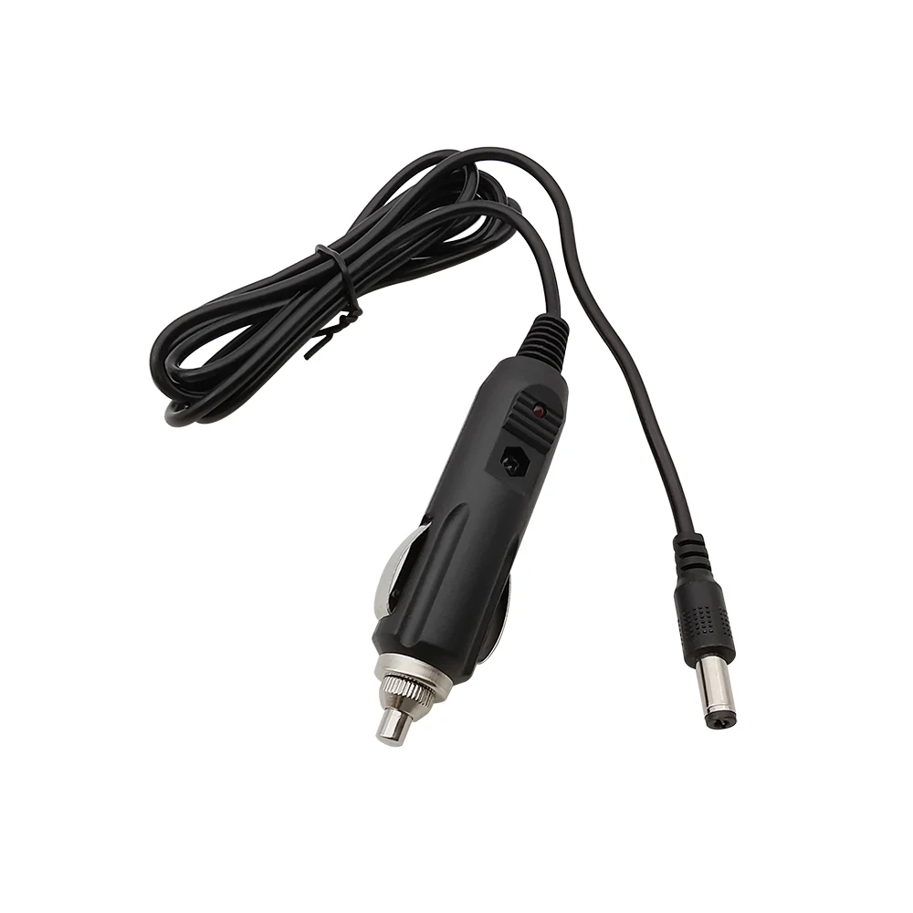 Enchufe de encendedor de cigarrillos de coche a enchufes macho de CC de 5,5x2,1mm conector de alimentación con fusible luz LED Cable de encendedor de cigarrillos de coche de 12V - imagen 5