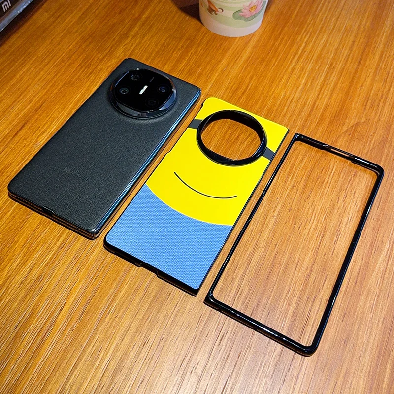 Funda estilo dibujos animados para Huawei Mate X6 X5 X3, cubierta protectora con patrón de tela bonita a la moda con contraste de Color para Huawei Mate X6 - imagen 5