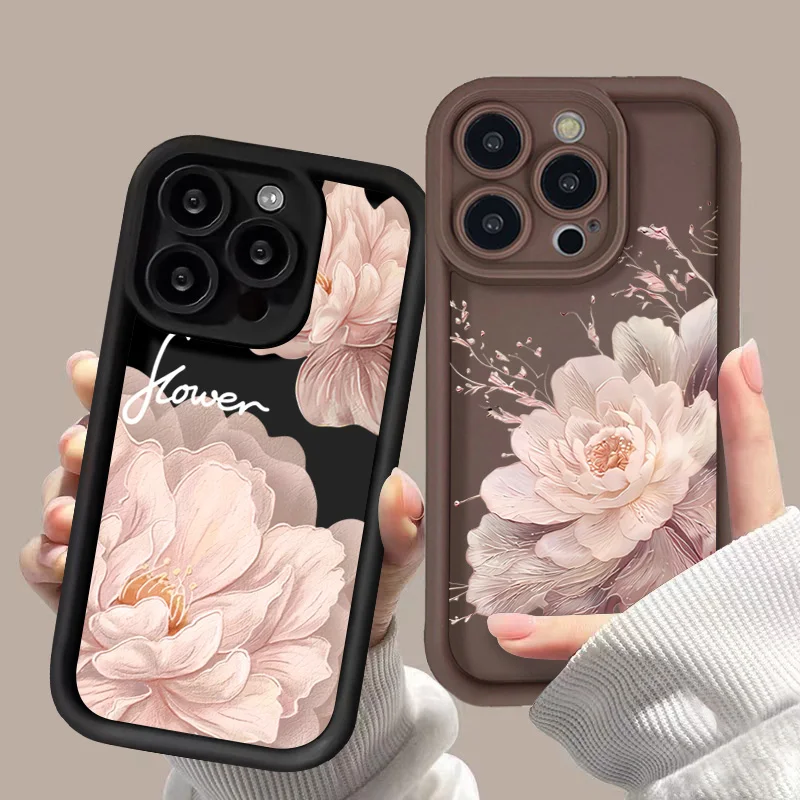 Funda para Xiaomi Redmi Note 14 13 12 Pro Plus 5G 12S 11S 11 10S hermosa flor funda de teléfono de silicona para Redmi 14C 13C 12C - imagen 2