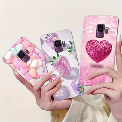 Funda Silicona Corazón Fresa Samsung Galaxy S9 / S9 Plus – TPU Antigolpes