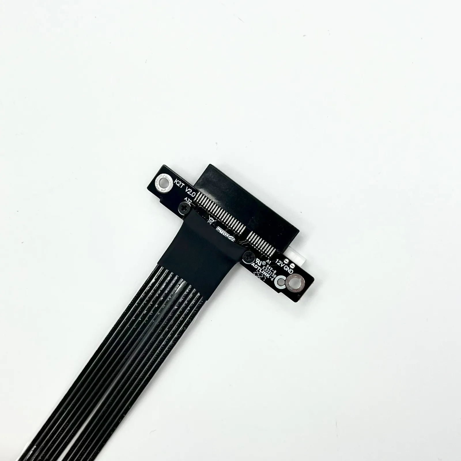 ADT-Link M.2 NVMe a PCIe 5,0 x4 Cable elevador de alta velocidad sin pérdidas Gen5 Cable plano Flexible PCI-E 5,0x4 SSD RAID LAN tarjetas de captura - imagen 5