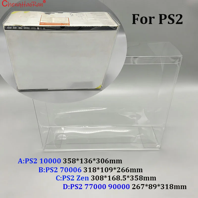 Caja de protección transparente para consola de juegos, caja de exhibición de colección a prueba de polvo y humedad, para PS2 10000 70006 77000 90000, 1 ud. - imagen 2