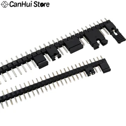 Conector de pines macho PCB una fila – jumper tapa aislante cobre