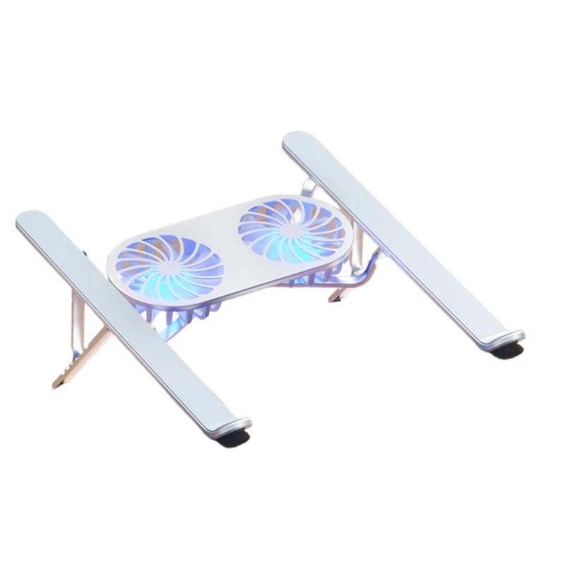 Soporte aluminio LED del cojín enfriamiento portátil del ordenador portátil para juego y oficina - imagen 4