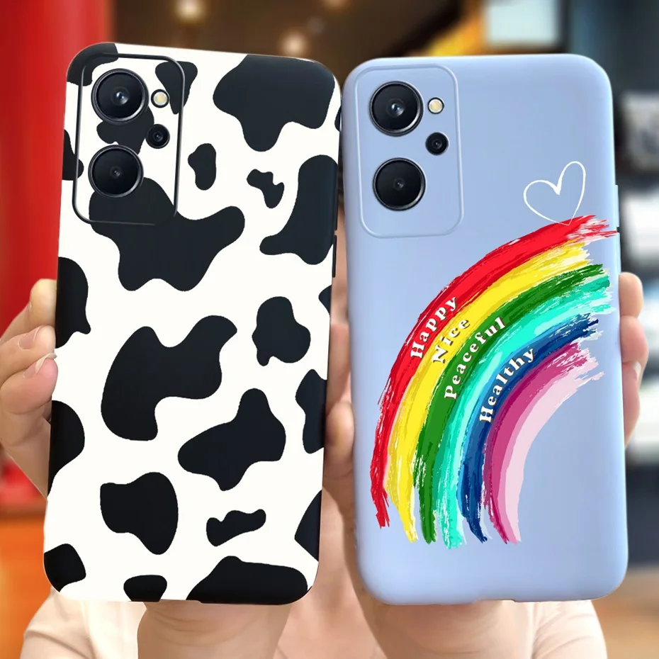 Para OPPO Realme 9i funda RMX3491 moda encantadora cubierta de silicona suave pintada para Realme9i 4G Realme9 i teléfono Shell parachoques Fundas - imagen 3