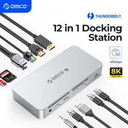 ORICO Adaptador Thunderbolt a HDMI USB-C Hub para MacBook y Windows