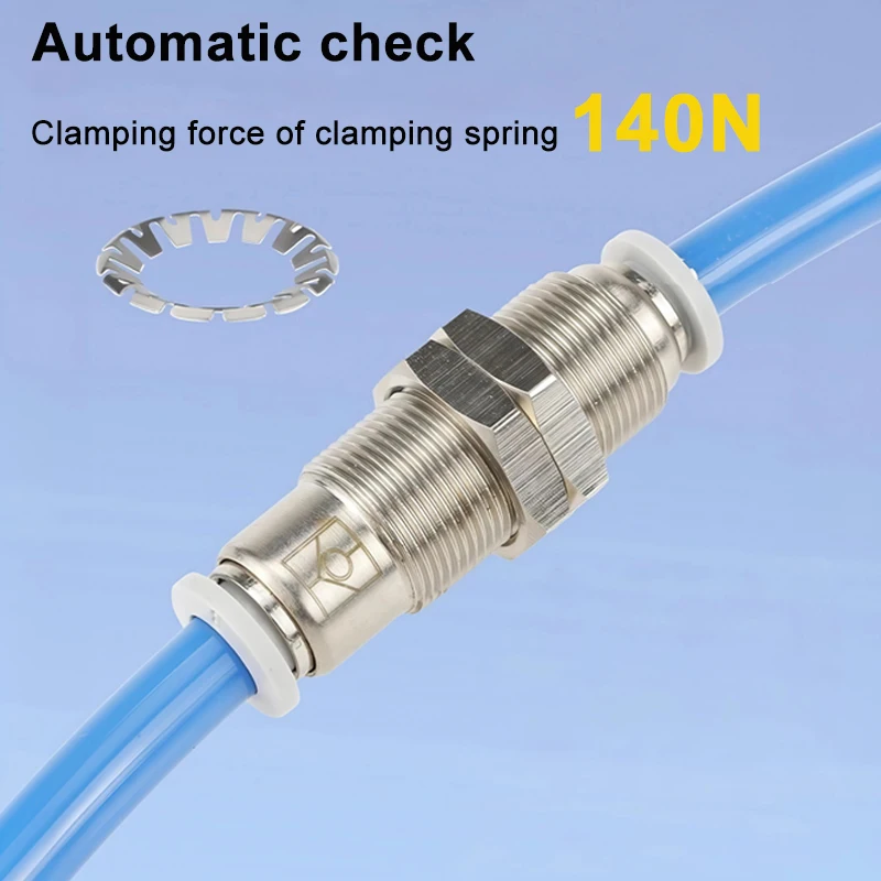 Válvula de retención SPM4/6/8/10/12, válvula unidireccional de partición, junta traqueal neumática, conector deflector de prevención de reflujo de Gas - imagen 3