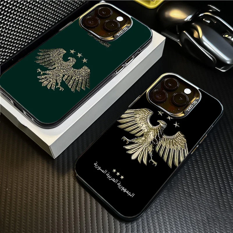 Funda de teléfono Syrian Golden Eagle para Xiaomi 14T 14 15 12T 13T Pro 12 13 11 Lite 5G, funda mate para Xiaomi Mi 13T 12T 14T Pro