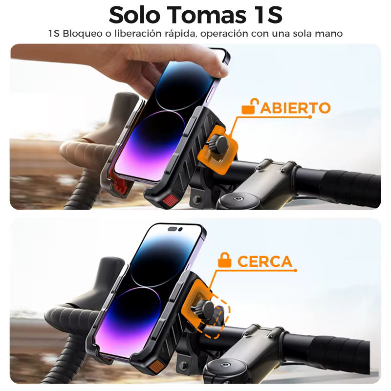 Joyroom Soporte Móvil Bicicleta Antigolpes Antivibraciones - imagen 4