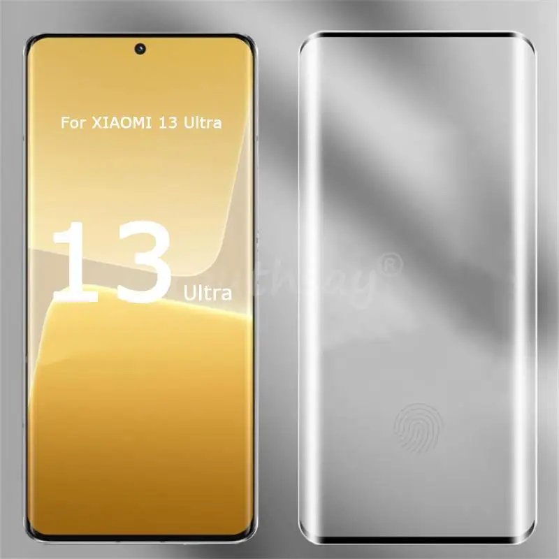 Pantalla de Cristal curvada 3D para Xiaomi 13 Ultra, película protectora de lente, vidrio templado para Mi 13 Ultra Pro Lite 12 Pro