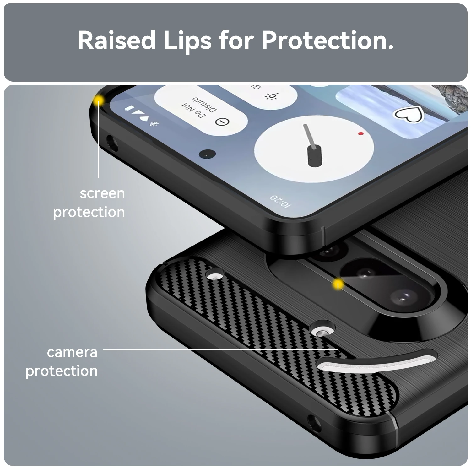 Funda Flexible de TPU para Nothing Phone 3a NothingPhone 2a Plus, Funda protectora a prueba de golpes, Fundas Coque Capa - imagen 3