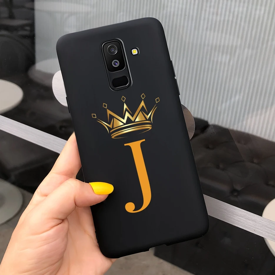 Para Samsung Galaxy J8 2018 funda SM-J810F Linda corona letras cubierta suave funda de teléfono de silicona para Samsung J8 2018 J810F Fundas Capa - imagen 5