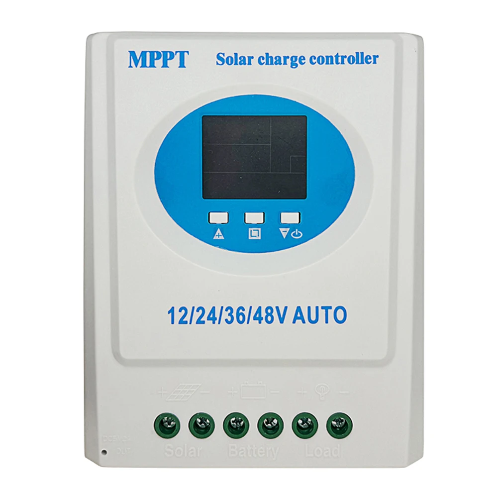 Panel Controlador Solar MPPT Regulador de Batería Inteligente USB Dual (Blanco 100A)